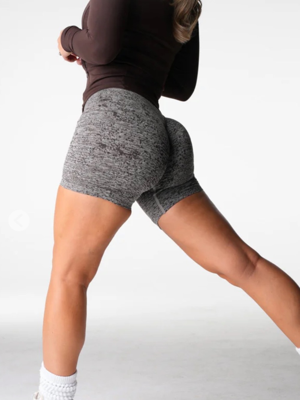 NVGTN shorts - digital seamless cold brew